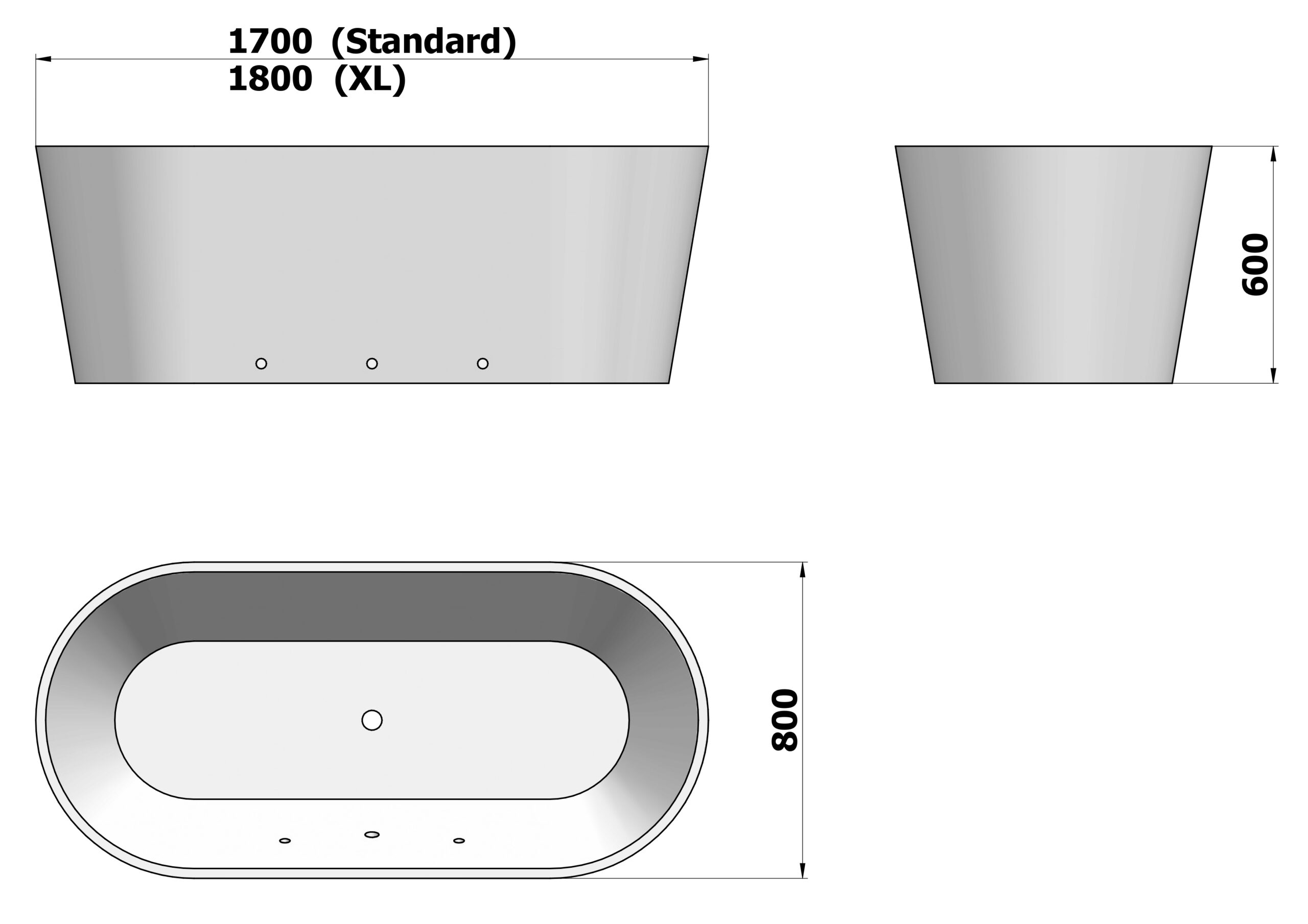 Dimensions and Safe Zone diagram
